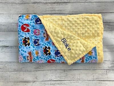 Sonic the hedgehog weighted blanket sale